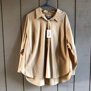 Universal Thread Tan Blouse 100% Cotton